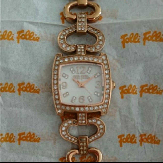 Folli Follie(フォリフォリ)の【Folli Follie】 ハート ラインストーン 腕時計 レディースのファッション小物(腕時計)の商品写真