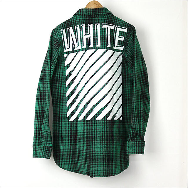 off-white 15aw タータンチェックシャツ