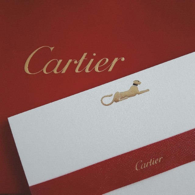 Cartier(カルティエ)のぴょん♥︎様専用●Cartier カルティエ●レターセット ショッパー付き インテリア/住まい/日用品の文房具(その他)の商品写真