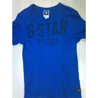 ジースター(G-STAR RAW)の美品G-STAR RAW ブルー(Tシャツ/カットソー(半袖/袖なし))