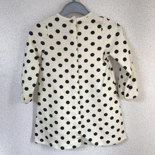 PETIT BATEAU(プチバトー)の☆SALE☆ 新品プチバトー♡ストレッチコットンドットプリントワンピース 24m キッズ/ベビー/マタニティのベビー服(~85cm)(ワンピース)の商品写真