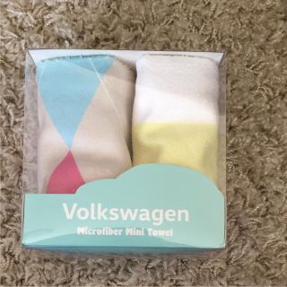 フォルクスワーゲン(Volkswagen)のフォルクスワーゲンノベルティタオル☆新品！(ハンカチ)