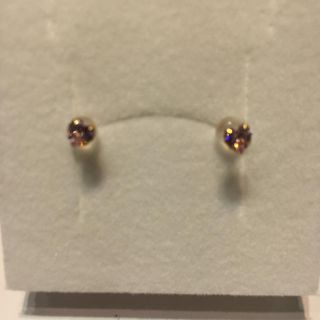 週末  お値引  18金ピンクハートピアス(ピアス)