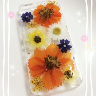 174☆お花いっぱいiPhoneケース⑧(モバイルケース/カバー)