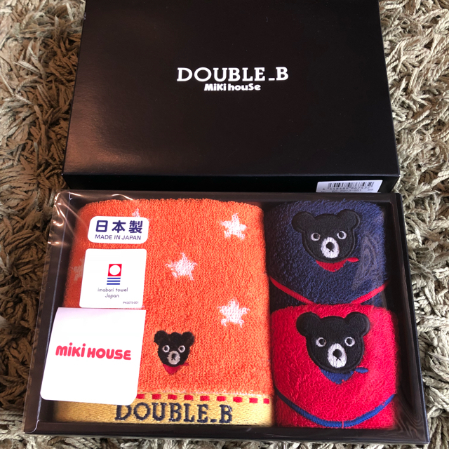 DOUBLE.B(ダブルビー)の新品 ミキハウス double.B タオル キッズ/ベビー/マタニティのキッズ/ベビー/マタニティ その他(その他)の商品写真