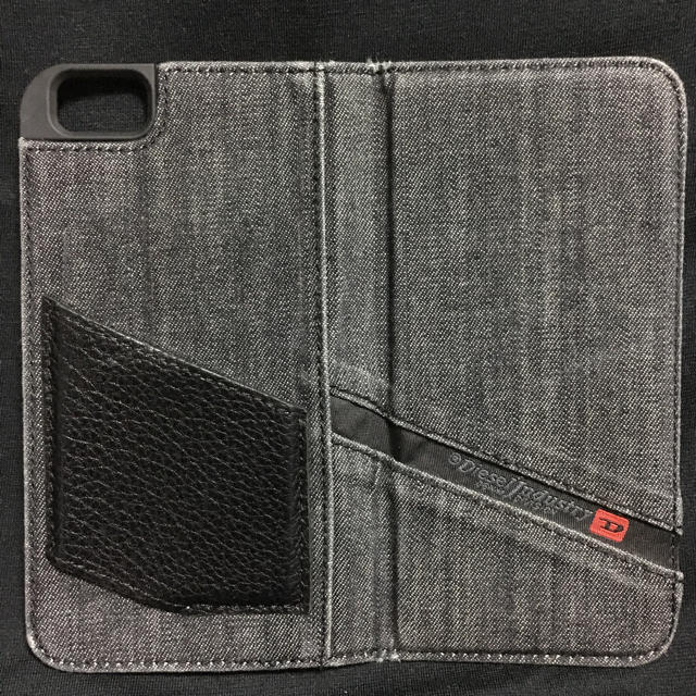 DIESEL(ディーゼル)のDIESEL ブラックデニム iPhone6･6sケース(手帳型) スマホ/家電/カメラのスマホアクセサリー(iPhoneケース)の商品写真