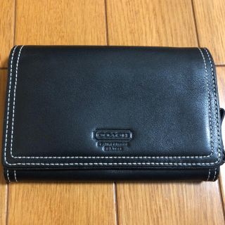 コーチ(COACH)のCOACH 財布 黒(折り財布)