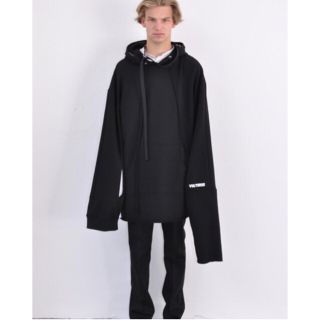 ラフシモンズ(RAF SIMONS)のRAF SIMONS 17ss アシンメトリープルオーバーパーカー(パーカー)