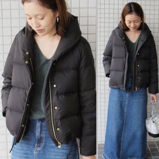 スローブイエナ(SLOBE IENA)の【2017AW】即完売大人気！！SLOBE ショールフード ショートダウンコート(ダウンジャケット)