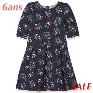 プチバトー(PETIT BATEAU)の☆SALE☆ 新品プチバトー♡チュビックフラワープリント半袖ワンピース 6ans(ワンピース)