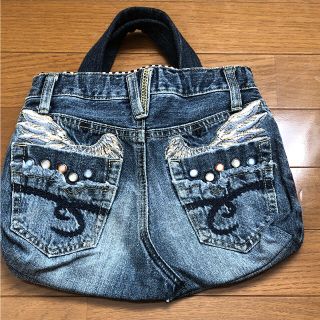 再お値下げ！手作り リメイクデニムバッグ(バッグ)