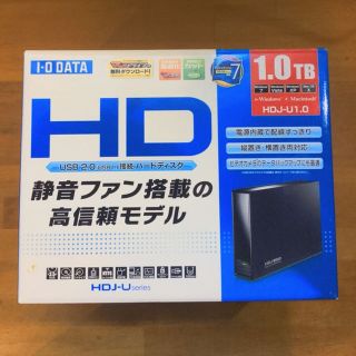 アイオーデータ(IODATA)のIO DATA HDD 1TB 外付け  HDJ-U 1.0(PC周辺機器)