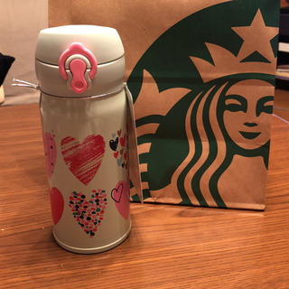 スターバックスコーヒー(Starbucks Coffee)の［ドリンクチケット付き］2018年バレンタイン限定ステンレスボトル(タンブラー)