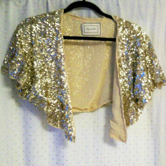 LagunaMoon(ラグナムーン)のキラキラ ゴールド ボレロ 衣装 レディースのトップス(ボレロ)の商品写真