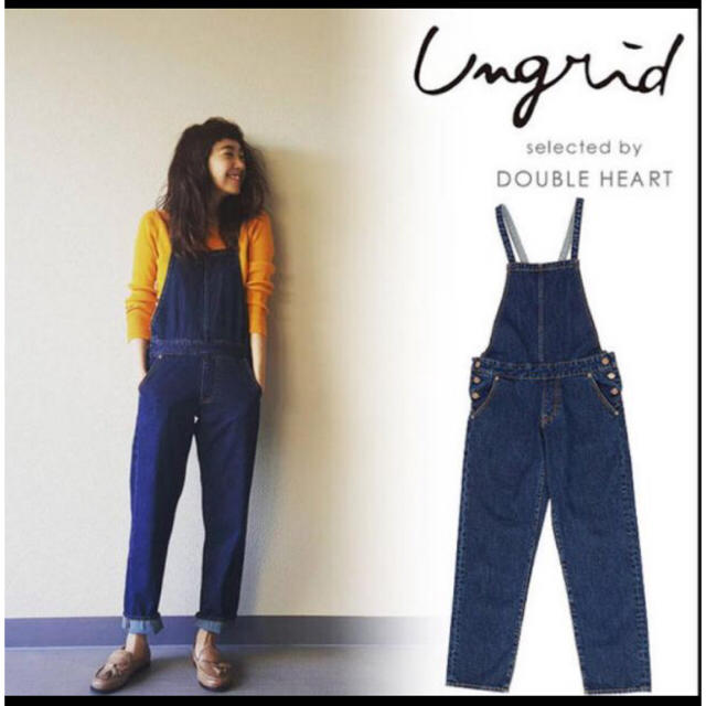 Ungrid - 【美品】 Ungrid アングリッド サロペット つなぎ オーバーオール 黒 Mの通販 by hana's shop｜アング