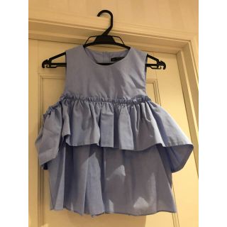 ザラ(ZARA)のrenka様専用♡ZARA♡フリルトップス(カットソー(半袖/袖なし))