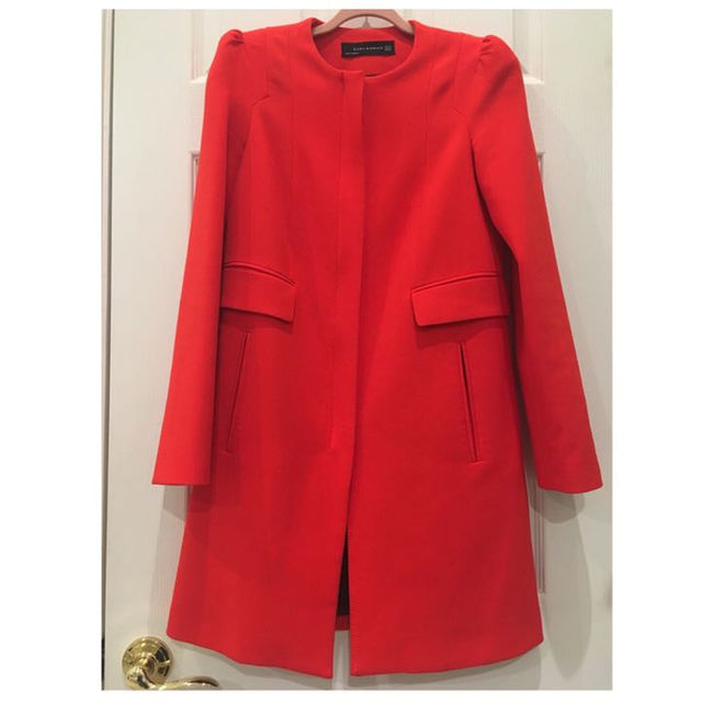 ZARA シンプルコート/red★送料込