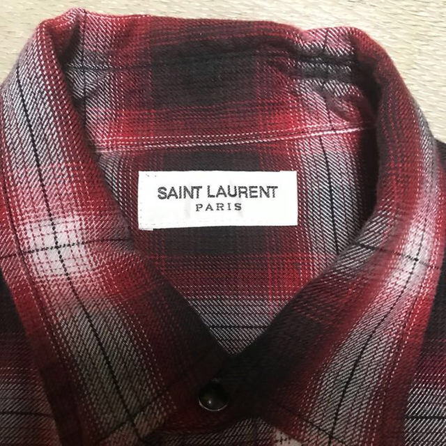 Saint Laurent(サンローラン)のsaintlaurent サンローランパリ オンブレチェックシャツ メンズのトップス(シャツ)の商品写真