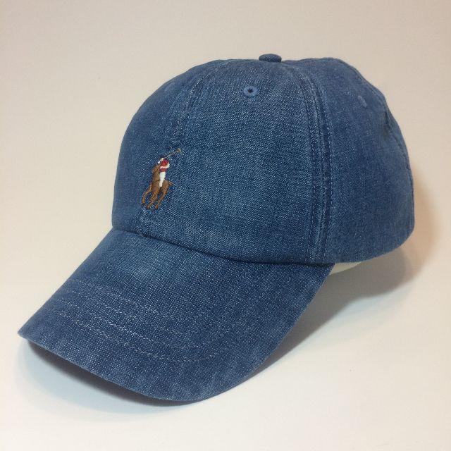 POLO RALPH LAUREN(ポロラルフローレン)のN43 新品 未使用 タグ付き ポロ ラルフローレン ポニー キャップ デニム メンズの帽子(キャップ)の商品写真