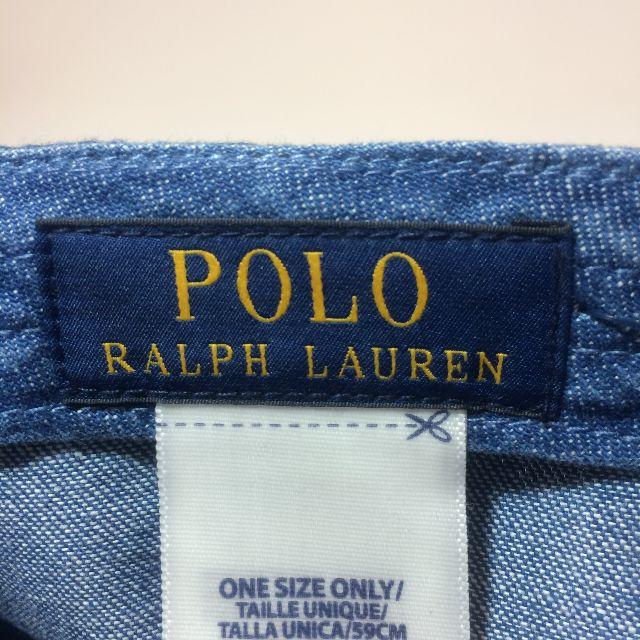 POLO RALPH LAUREN(ポロラルフローレン)のN43 新品 未使用 タグ付き ポロ ラルフローレン ポニー キャップ デニム メンズの帽子(キャップ)の商品写真