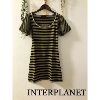 インタープラネット(INTERPLANET)の☆INTERPLANET☆パフスリーブニットワンピース(ミニワンピース)