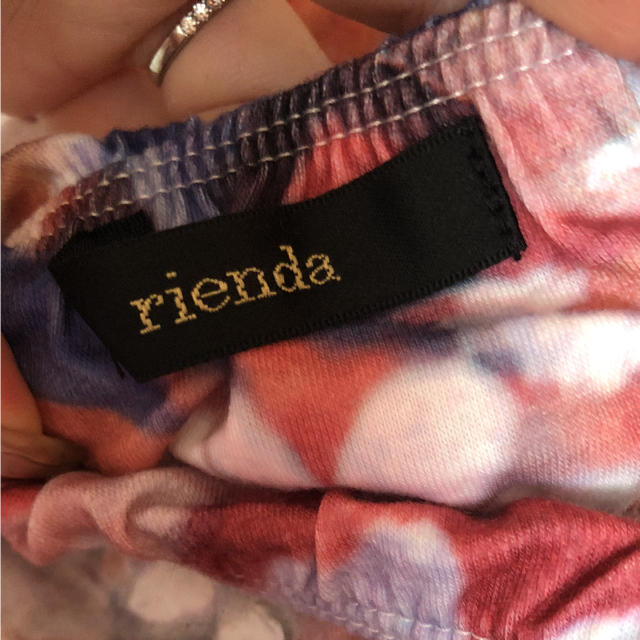 rienda(リエンダ)のrienda フラワー ベアトップ  レディースのトップス(ベアトップ/チューブトップ)の商品写真