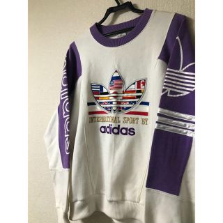 アディダス(adidas)の☆ レア 90s アディダス adidas 刺繍 ロゴ スウェット ☆(スウェット)