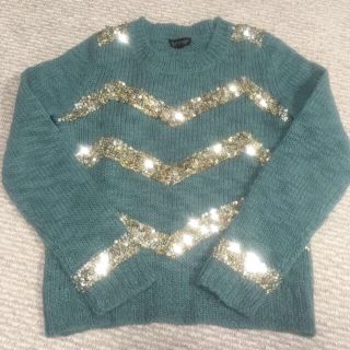 トップショップ(TOPSHOP)のTOPSHOP キラキラ スパンコール セーター(ニット/セーター)