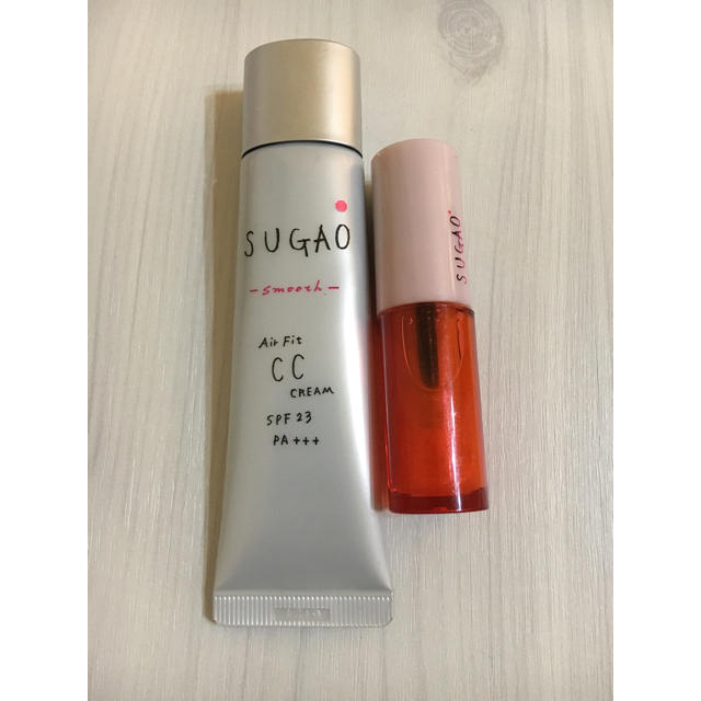 ロート製薬(ロートセイヤク)のSUGAO 2点セット CCクリーム&リップティント コスメ/美容のベースメイク/化粧品(化粧下地)の商品写真