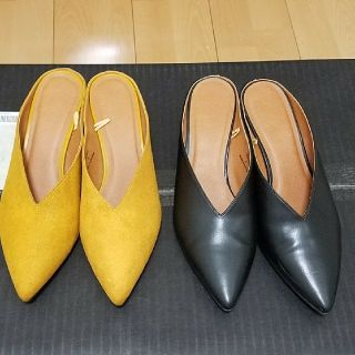 ジーユー(GU)のGU パンプス ミュール 2つセット  Lサイズ 24.5(ハイヒール/パンプス)