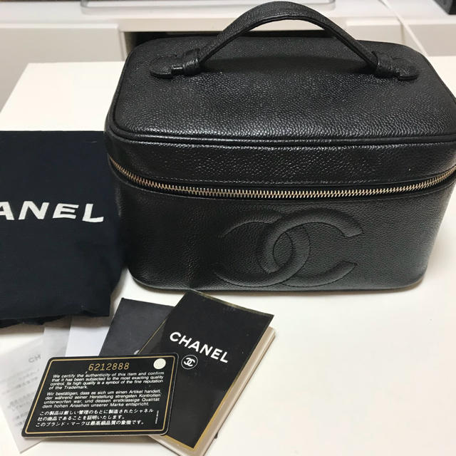 CHANEL - シャネル バニティバッグ バニティポーチ黒キャビアスキンの通販 by しゃー's shop｜シャネルならラクマ