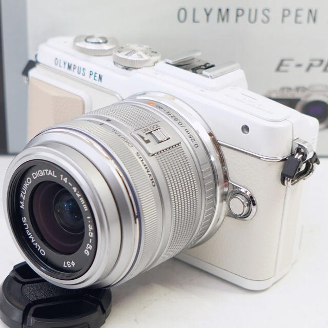 豪華ラッピング無料 OLYMPUS - E-PL7人気のホワイト♪ ☆Wi-Fi、自撮り