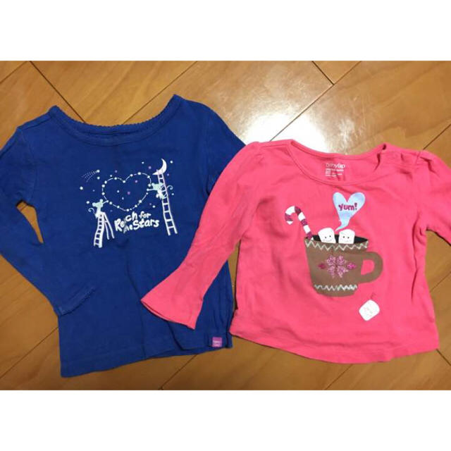 babyGAP(ベビーギャップ)のBABYGAP トップス 2枚セット キッズ/ベビー/マタニティのベビー服(~85cm)(Ｔシャツ)の商品写真