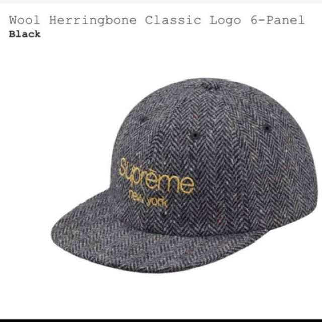 Supreme - supreme cap ウール クラシックロゴ