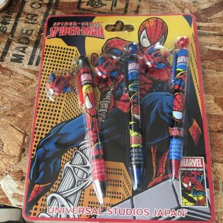 ユニバーサルスタジオジャパン(USJ)のスパイダーマン ボールペンセット(キャラクターグッズ)