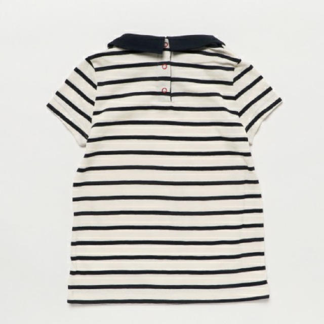 PETIT BATEAU(プチバトー)の3a 新品 プチバトー マリニエール衿つき半袖カットソー キッズ/ベビー/マタニティのキッズ服女の子用(90cm~)(Tシャツ/カットソー)の商品写真