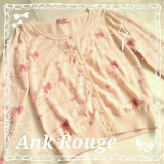 アンクルージュ(Ank Rouge)のAnk Rouge♡姫ピンクカーディガン(カーディガン)