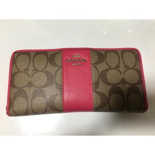 コーチ(COACH)のcoach 長財布 ピンク(長財布)