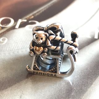 ディズニー(Disney)のパンドラ  PANDORA 14k金ハートクマちゃんソリチャーム(チャーム)