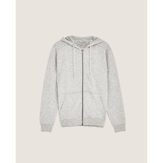 ザラ(ZARA)の☆ZARA/ザラ ジップアップ フードパーカー/メンズ/S/グレー☆新品(パーカー)