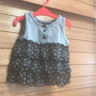 ベベ(BeBe)の美品  BEBE  ノースリーブトップス90(シャツ/カットソー)