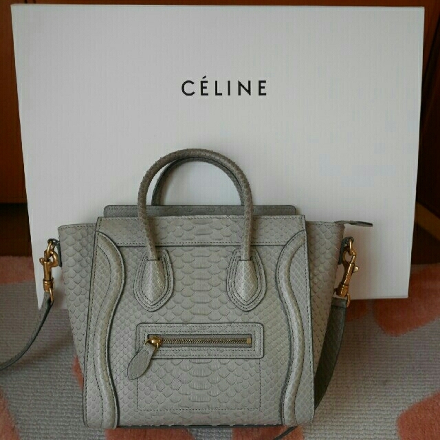 CELINE パイソン ナノショッパー