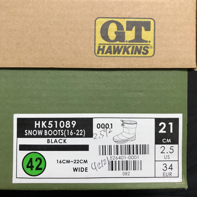 G.T. HAWKINS(ジーティーホーキンス)のGTホーキンス スノーブーツ 21cm キッズ/ベビー/マタニティのキッズ靴/シューズ(15cm~)(ブーツ)の商品写真