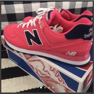 ニューバランス(New Balance)の【新品】ニューバランス574 スニーカー（ピンク:24.0㎝）(スニーカー)