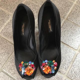 ドルチェアンドガッバーナ(DOLCE&GABBANA)のドルチェ&ガッバーナ ビジューパンプス(ハイヒール/パンプス)