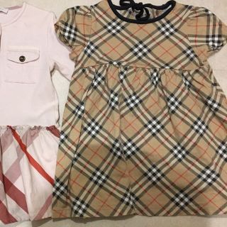 バーバリー(BURBERRY) グレー ベビー ワンピースの通販 15点
