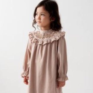 Bonpoint ボンポワン　フローラル ワンピース　秋服　3A