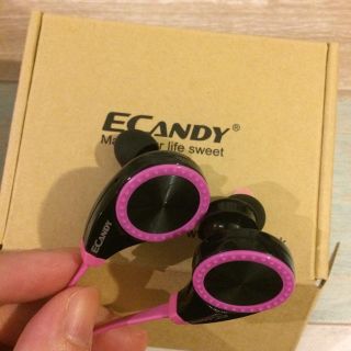 Ecandy ワイヤレスBluetooth スポーツヘッドセット(ヘッドフォン/イヤフォン)