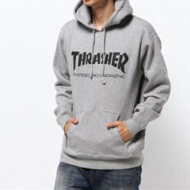 80s THRASHER スラッシャー ヴィンテージ パーカー 希少 グレー