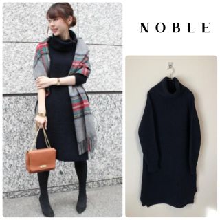 スピックアンドスパンノーブル(Spick and Span Noble)のnoble ニットワンピ ♪クリーニング済(ひざ丈ワンピース)